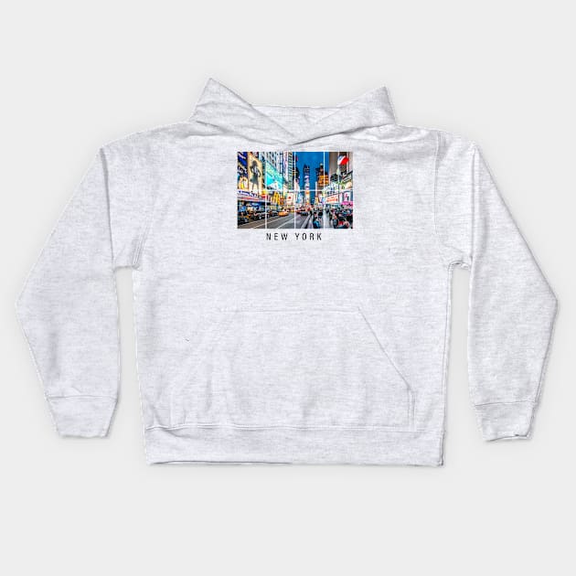 New York Kids Hoodie by Inkredible Tees